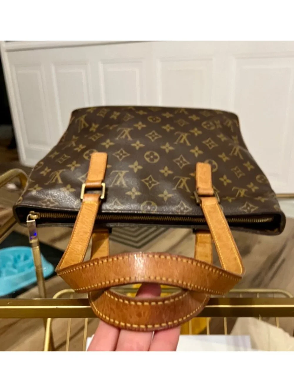 Authenticated!! Louis Vuitton Monogram Cabas Piano Monogram Shoulder Bag